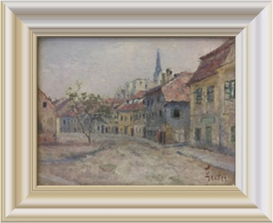 Ljudevit Šestić, Tkalčićeva ulica, 1940., ulje/platno