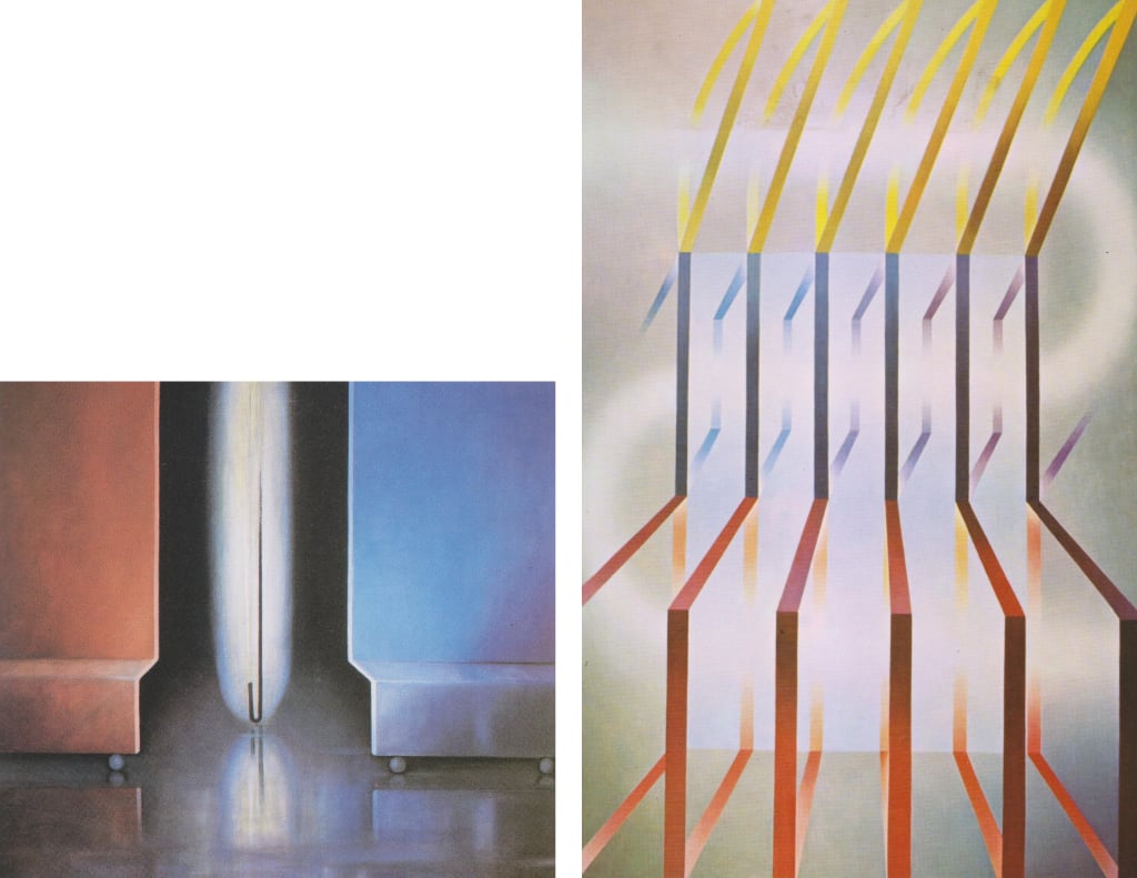 D. S. Struktura, 1987., akrilik na platnu, 80x90 cm || D. S. King, 1988., akrilik na platnu, 200x130 cm